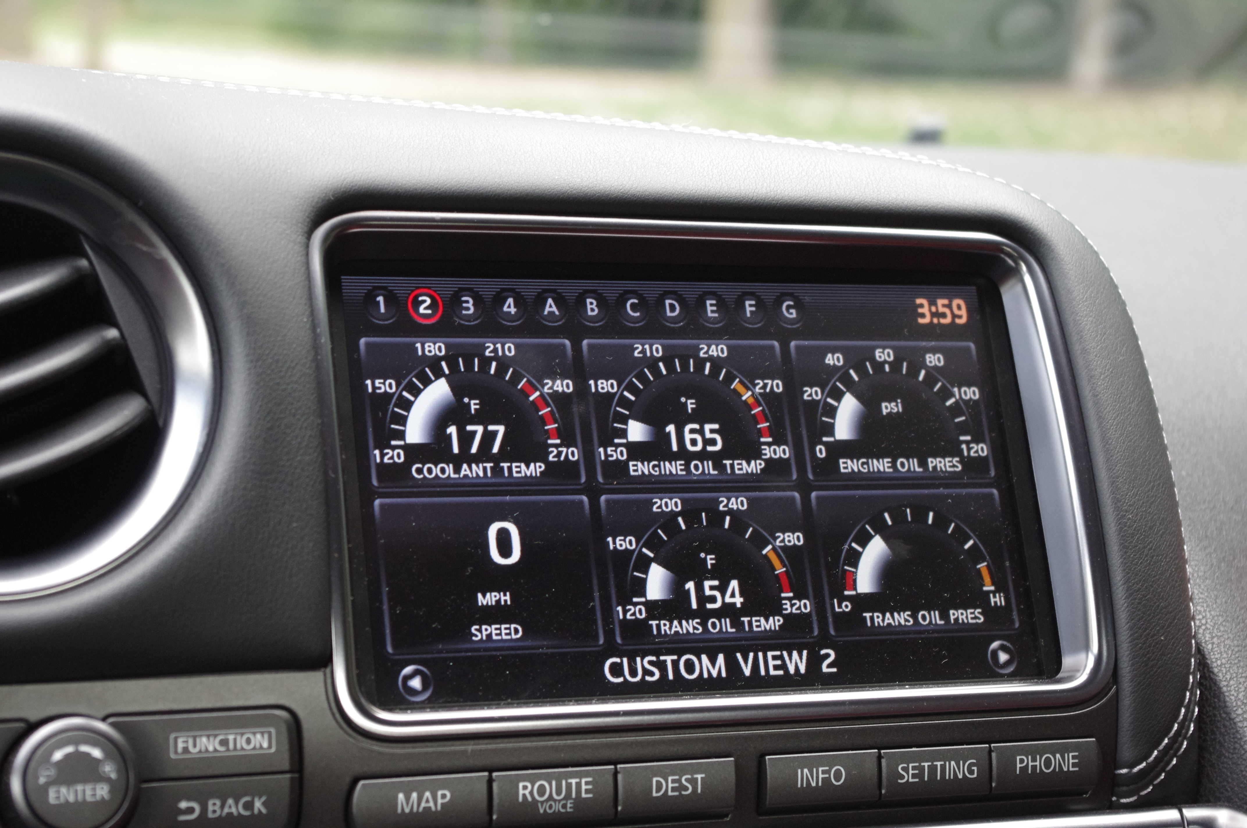 GT-R multi function display